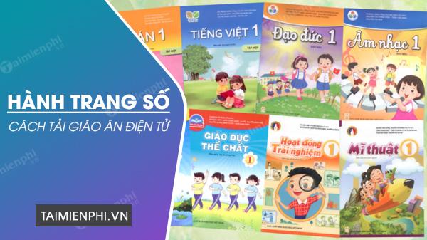 Cách tải giáo án điện tử trên Hành trang số