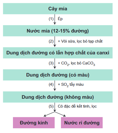 Thủy phân saccarozơ | C12H22O11 + H2O → C6H12O6 (glucozơ) + C6H12O6 (fructozơ)