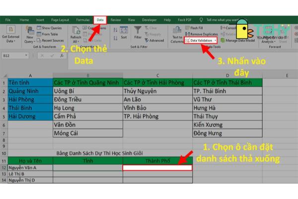 Hướng dẫn cách tạo lựa chọn trong excel đơn giản nhất