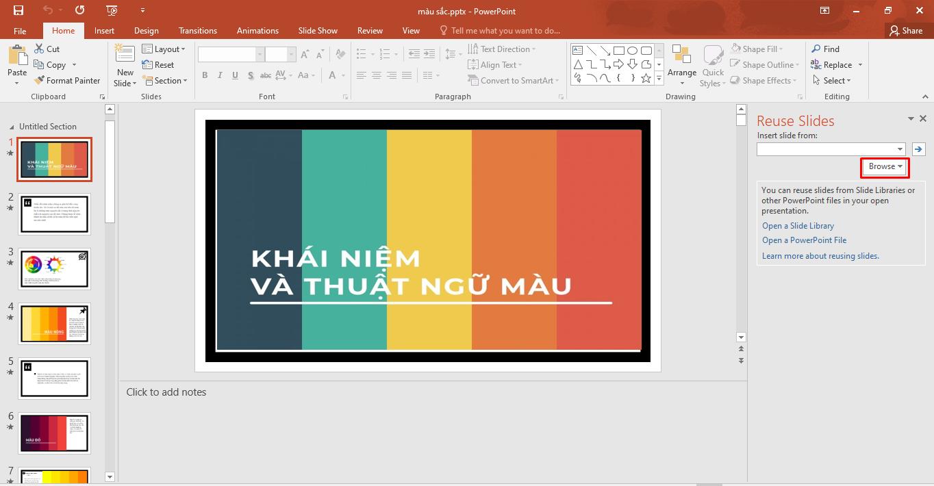 Cách gộp 2 file PowerPoint thành một