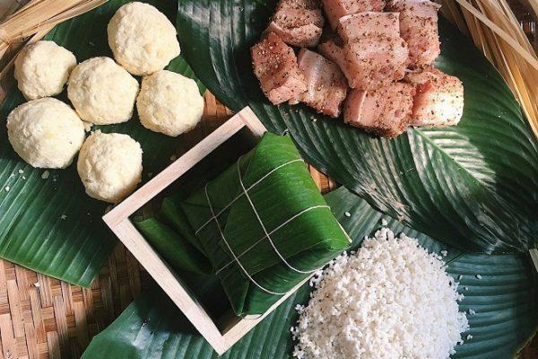 nguyên liệu cơ bản làm bánh chưng nhân đậu