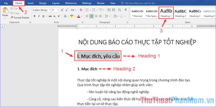 cach tao muc luc tu dong trong word 2016 don gian nhanh chong