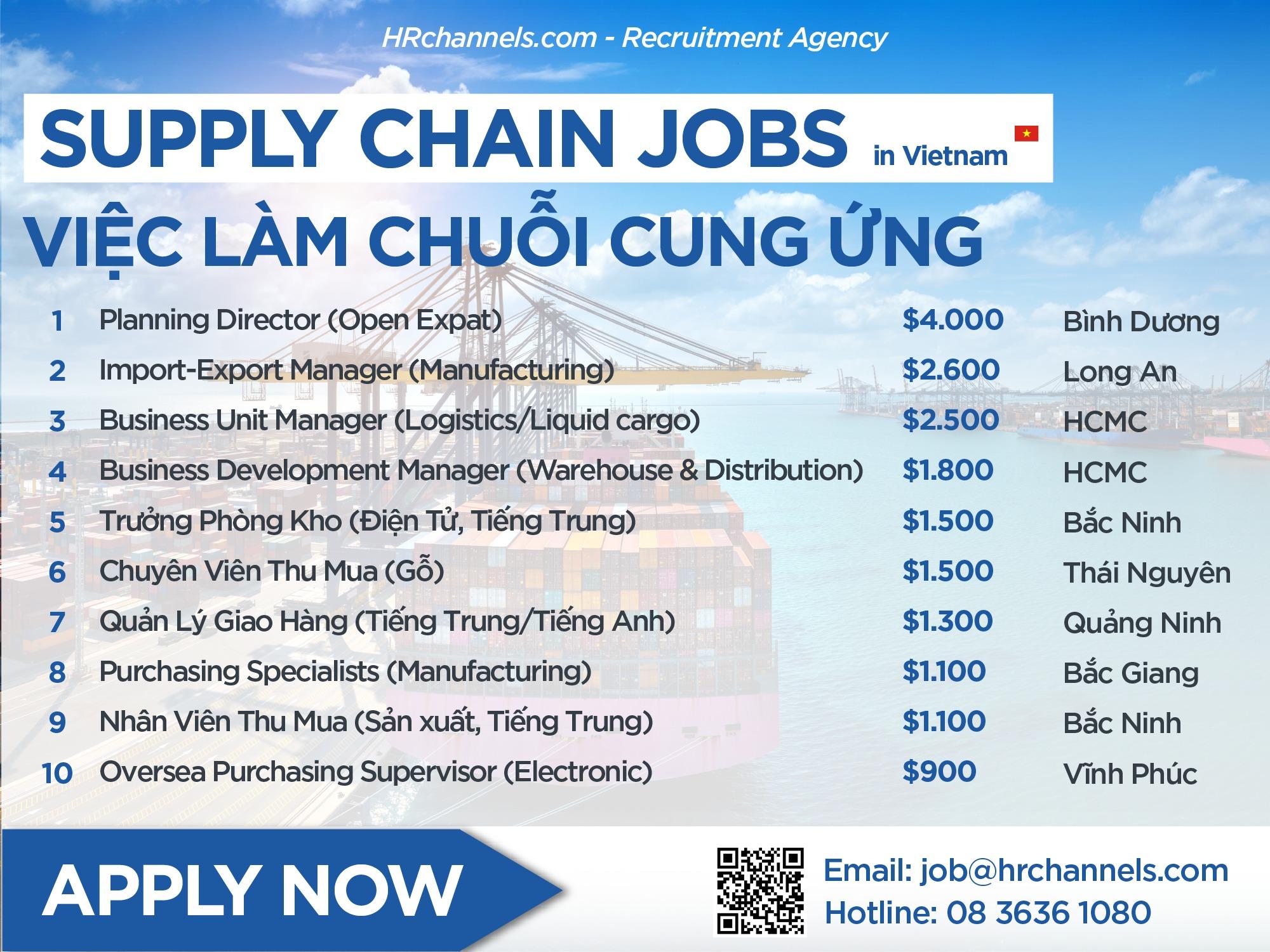 Việc làm Supply Chain