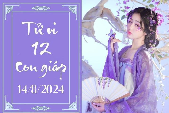 Tử vi 12 con giáp hôm nay ngày 14/8/2024: Sửu may mắn, Tuất thuận lợi