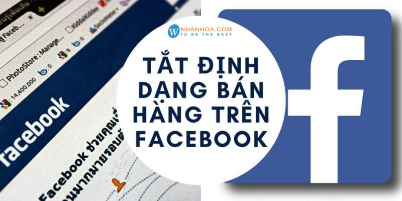 Xóa tính năng bán hàng trên Facebook