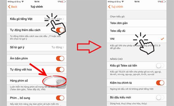 Cài đặt kiểu gõ tiếng Việt theo VNI trên iPhone