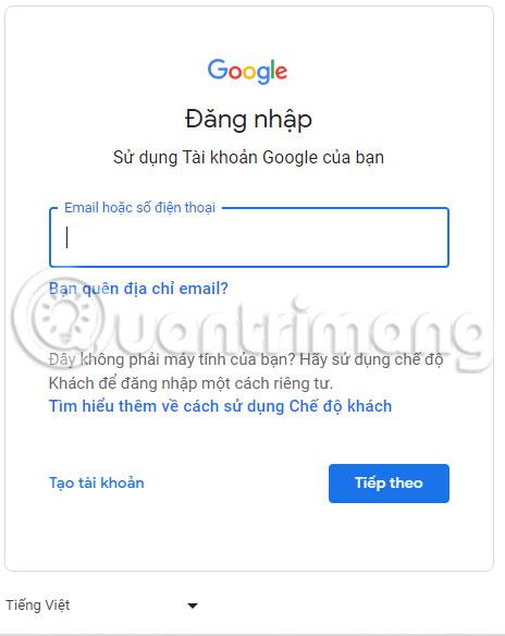 Tùy chọn khác trong phần Dữ liệu và quyền riêng tư của tài khoản Google.