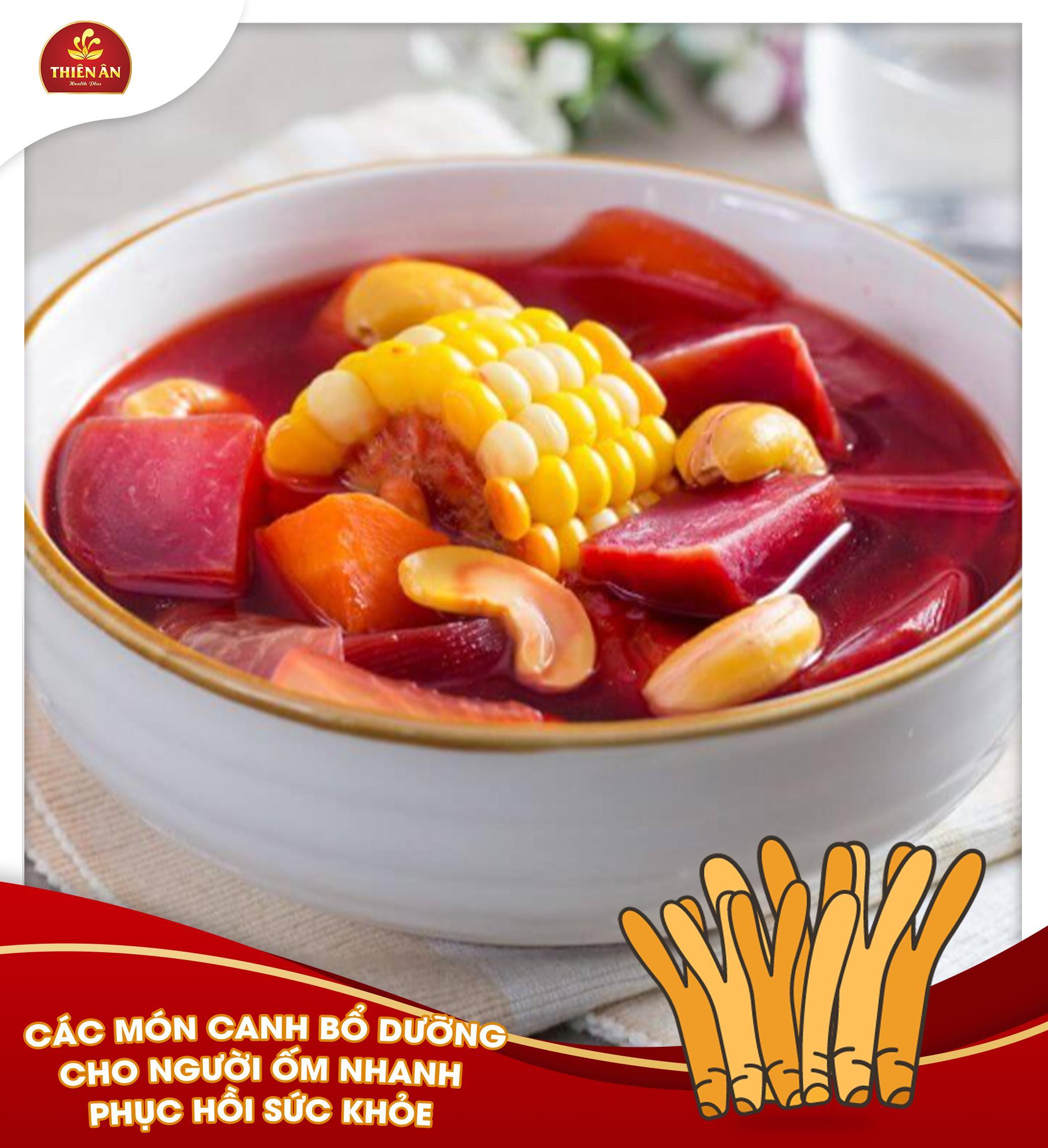 Canh củ dền đỏ