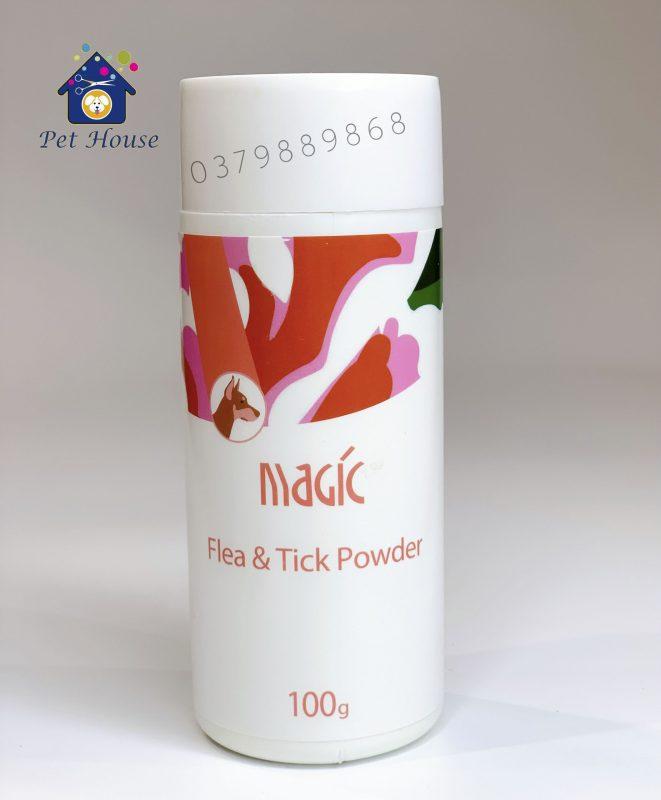 Bột tắm khô chó mèo Magic