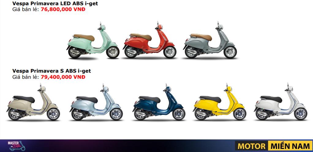 TỔNG HỢP CÁC DÒNG XE VESPA 2023 VÀ BẢNG GIÁ MỚI NHẤT | PIAGGIO MOTOR MIỀN NAM - PIAGGIO MIỀN NAM | VESPA MIỀN NAM | ĐẠI LÝ ỦY QUYỀN PIAGGIO VIỆT NAM