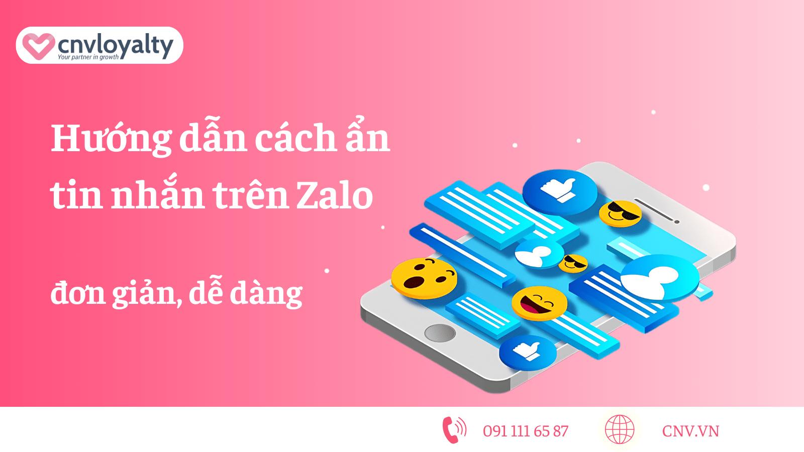 ẩn tin nhắn Zalo