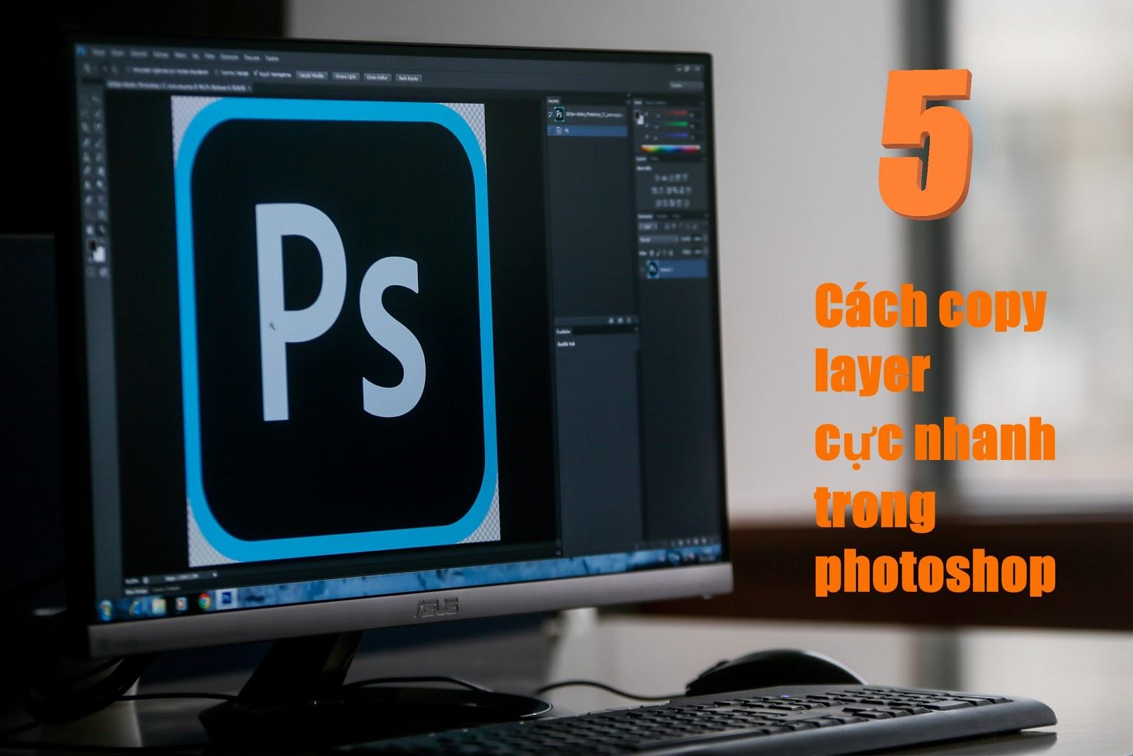 Cách dùng lệnh copy trong Photoshop siêu nhanh cho người mới