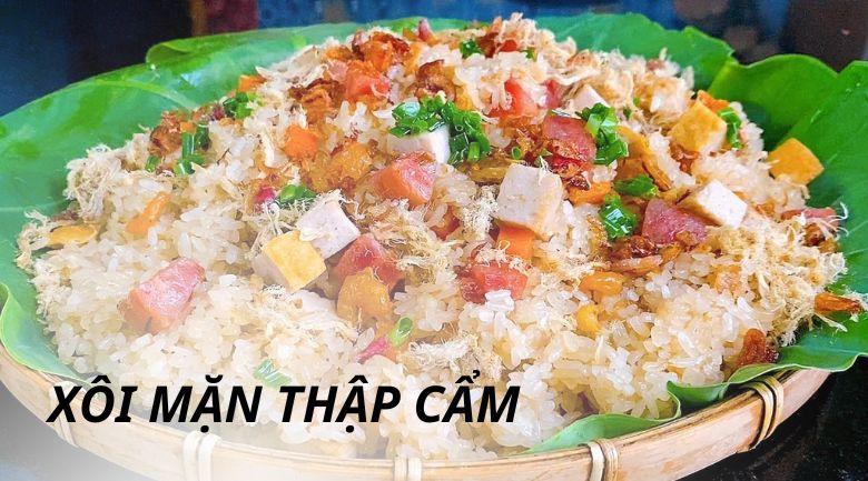 Cách nấu xôi thập cẩm (xôi mặn) đơn giản, thơm ngon