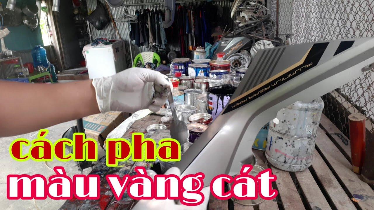 Hướng Dẫn Pha Sơn Màu Vàng Cát