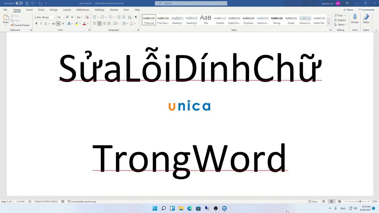 Lỗi dính chữ trong Word là gì