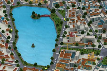 Hanoi Viewed On A 3D Map | tourismvn