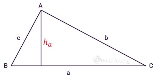 Công thức tính diện tích tam giác chung