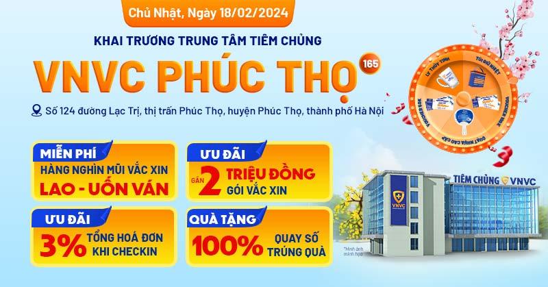 Khai trương VNVC Phúc Thọ: Địa chỉ, số điện thoại, giờ làm việc