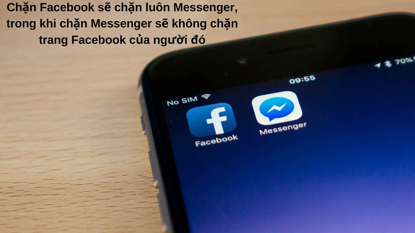 Sự khác nhau giữa bỏ chặn tin nhắn Messenger và bỏ chặn Facebook