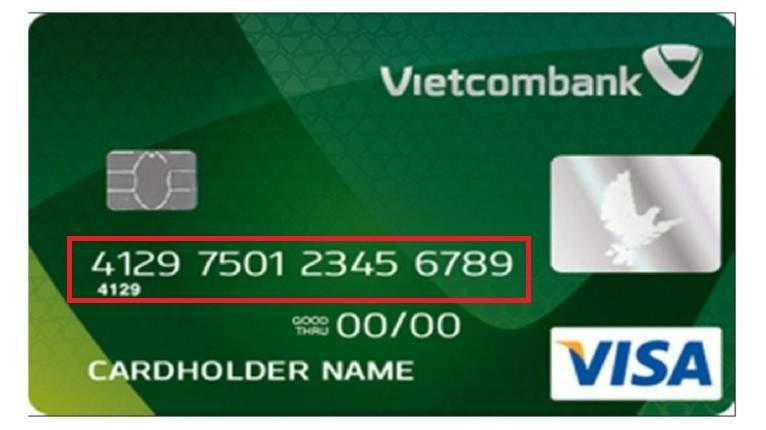 Số thẻ ngân hàng Vietcombank