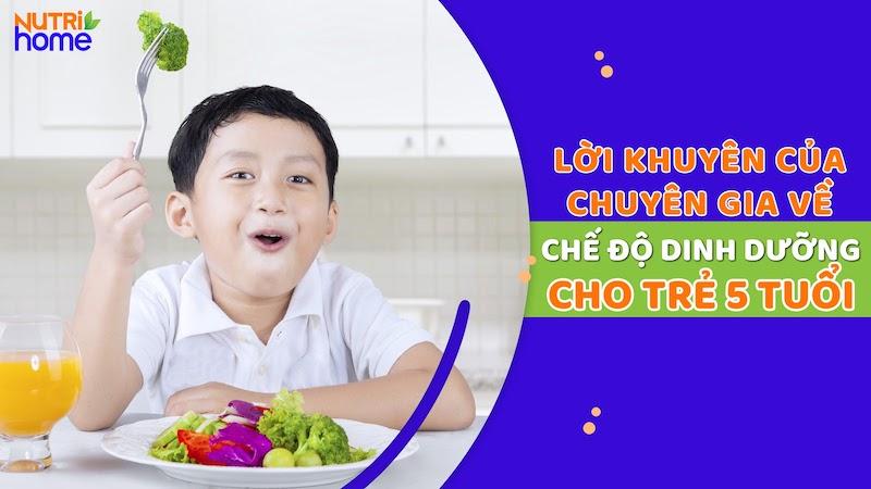 Dinh dưỡng cho trẻ 5 tuổi